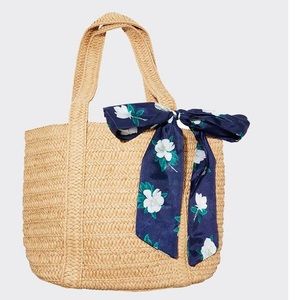 Draper James Straw Tote Bag NWT